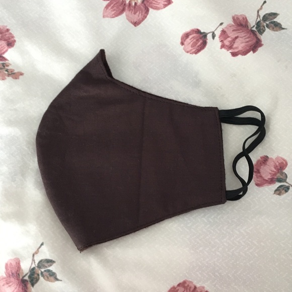 Dark Brown Solid: Quality Face Mask - Picture 3 of 5